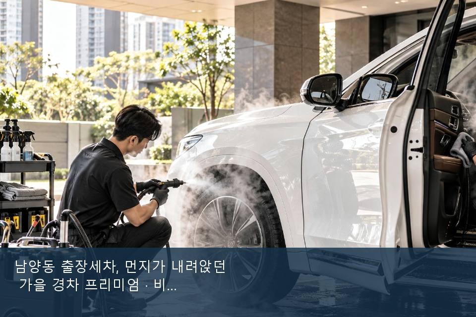 남양동 출장세차, 먼지가 내려앉던 가을 경차 프리미엄 · 비 갠 뒤의 작업